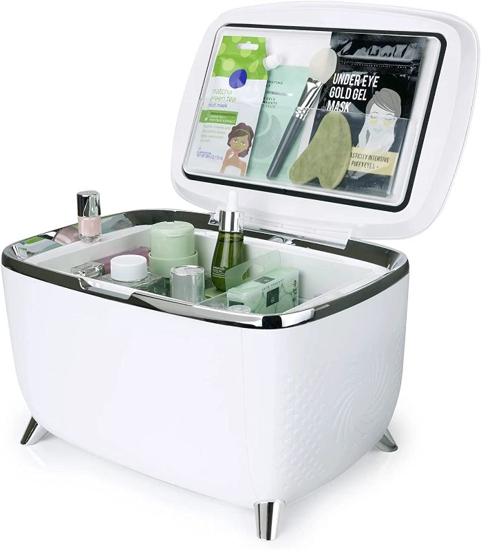 Photo 1 of PERSONAL CHILLER Mini Skincare Fridge 6 Liter, Portable Cosmetic Fridge, Low Noise Small Refrigerator for Beauty Products, Beverage, Home, Bedroom, Dorm, Office
