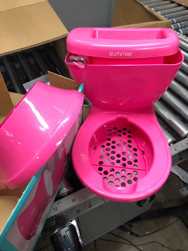 Photo 1 of Summer My Size Potty with Storage, Princess Pink - Realistic Potty Training Toilet - Features Interactive Toilet Handle, Removeable Pot, Wipe Compartment, and Splash Guard