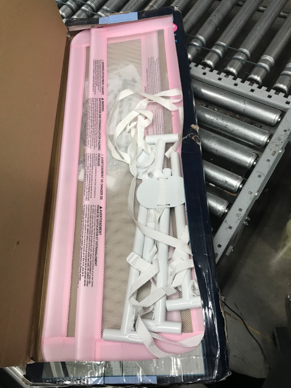 Photo 1 of Dream on Me Adjustable Mesh BedRail Double Pack - Pink