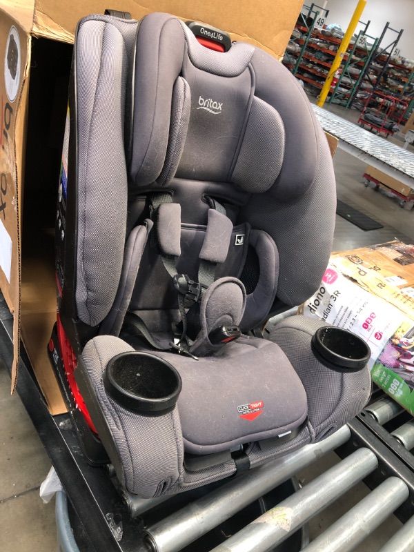 Photo 2 of Britax One4Life ClickTight All-in-One Car Seat – 10 Years of Use – Infant, Convertible, Booster – 5 to 120 pounds - SafeWash Fabric, Drift Drift **DIRTY**