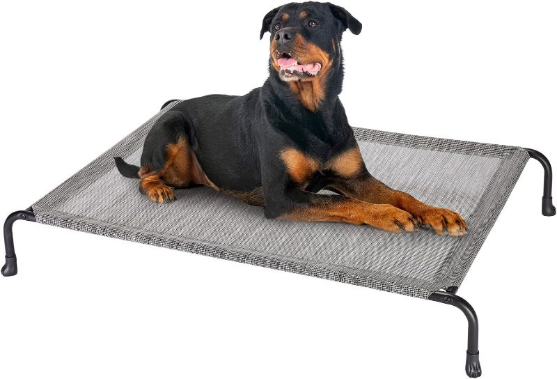 Photo 1 of 
Veehoo Outdoor Elevated Dog Bed, Cooling Raised Dog Cots Beds with No-Slip Feet, Durable Pet Bed for Large Medium Dogs, Washable & Chew Proof Mesh..