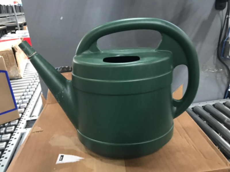 Photo 3 of 2 Gallon Plant Watering Can - Large Plastic Garden Water Pot for Indoor Outdoor Plants Flowers by The HC Companies Green