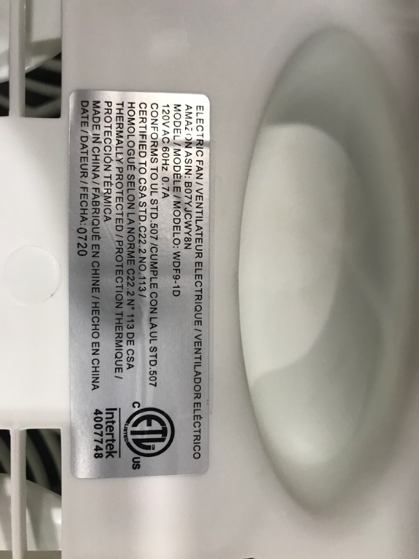 Photo 4 of ***POWERS ON*** Comfort Zone CZ310R 9" 3-Speed, 3-Function, Expandable, Reversible Twin Window Fan with Remote Control, Removable Cover
