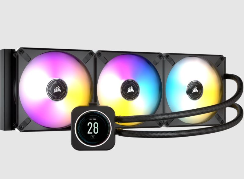 Photo 1 of **SEE NOTES** 
Corsair ICUE H170i ELITE LCD Display 420mm Liquid CPU Cooler