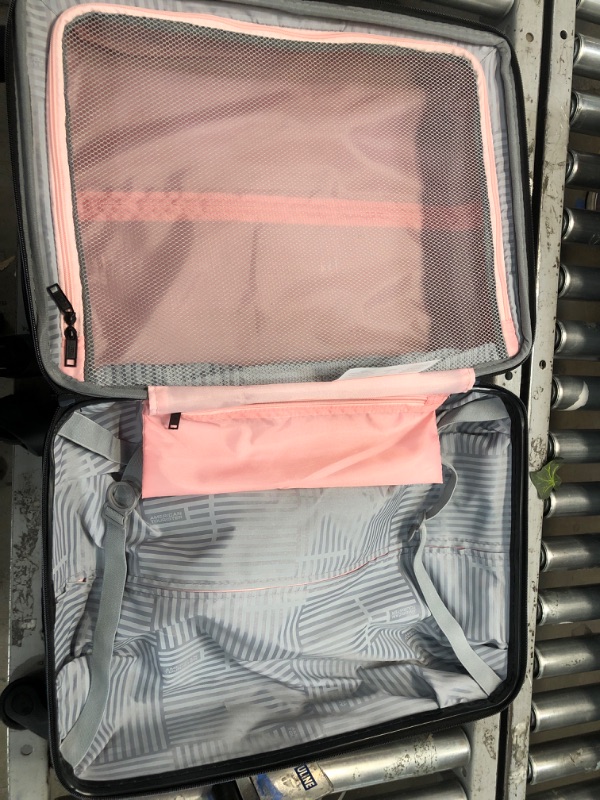 Photo 4 of American Tourister Stratum XLT Expandable Hardside Luggage with Spinner Wheels, Pink Blush, Carry-On 21-Inch Carry-On 21-Inch Pink Blush