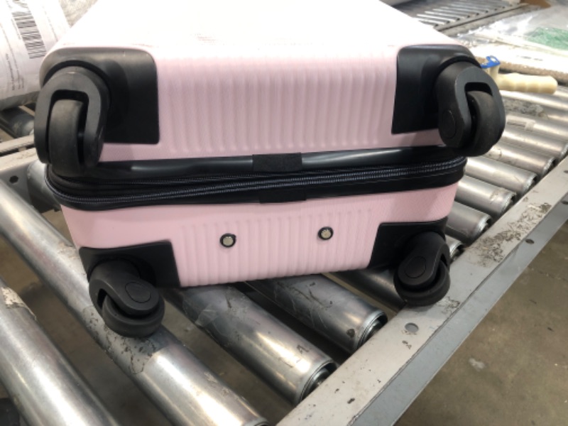 Photo 3 of American Tourister Stratum XLT Expandable Hardside Luggage with Spinner Wheels, Pink Blush, Carry-On 21-Inch Carry-On 21-Inch Pink Blush