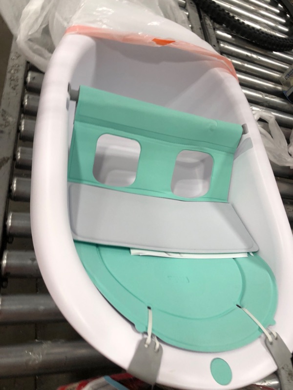 Photo 1 of 4-in-1 Grow-with-Me Bath Tub by Frida Baby Transforms Infant Bathtub to Toddler Bath Seat with Backrest for Assisted Sitting in Tub