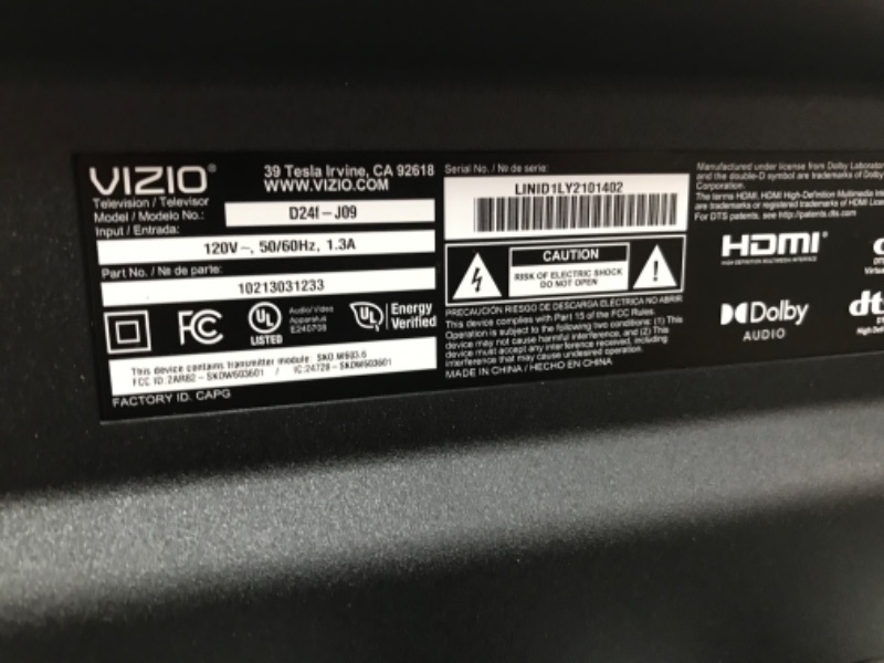 Photo 2 of VIZIO 24-inch D-Series Full HD 1080p Smart TV 