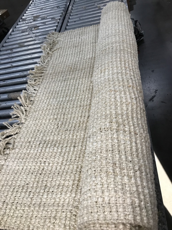 Photo 1 of nuLOOM Daniela Farmhouse Chunky Jute Area Rug, 5' x 7' 6", Off-white 