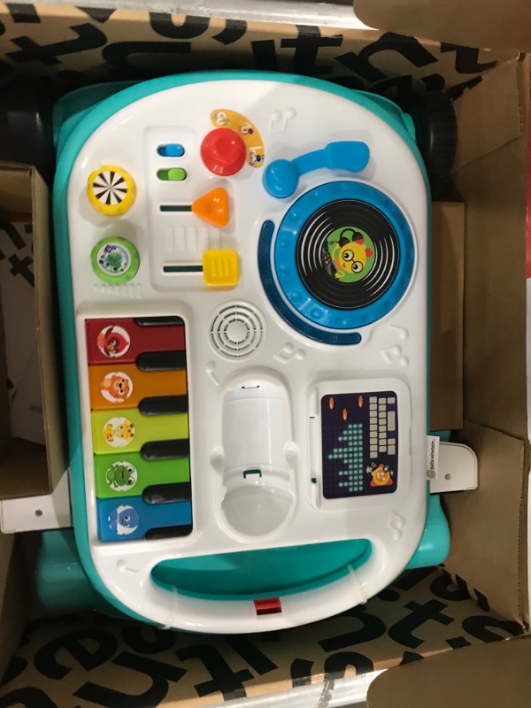 Photo 2 of Baby Einstein Musical Mix ‘N Roll 4-in-1 Push Walker, Activity Center, Toddler Table and Floor -Toy for 6 Months+, Blue