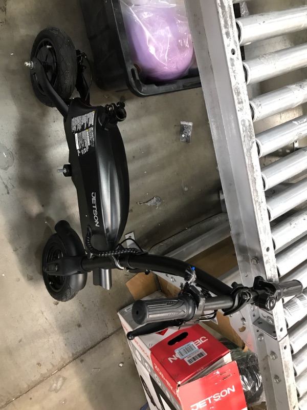 Photo 3 of ****PARTS ONLY****Jetson LX10 Folding Electric Bike, Includes Easy Folding Mechanism,250 Watt Motor, Top Speed of 15.5 mph, Twist Throttle,10" Wheels Onyx