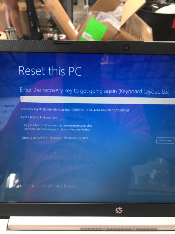 Photo 2 of **UNABLE TO RESET **HP 15.6" Laptop, 11th Gen Intel Core i3-1115G4, 8GB DDR4 RAM, 256GB SSD, HDMI, Webcam, Wi-Fi, Bluetooth, Windows 10 Home, Natural Silver, W/MD Accessories 15-15.99 inches