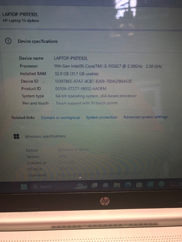 Photo 1 of HP - 15.6" Touch-Screen - Laptop - Intel Core i5-32GB Memory - 1TB SSD - Natural Silver