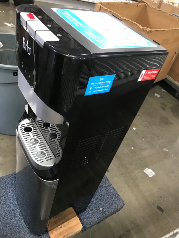 Photo 3 of *** USED *** *** TESTED POWERED ON *** Brio Bottom Loading Water Cooler Water Dispenser – Essential Series - 3 Temperature Settings - Hot, Cold & Cool Water - UL/Energy Star Approved