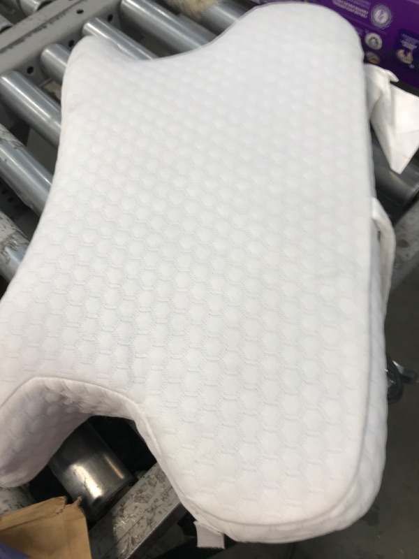 Photo 1 of DMI CPAP Memory Foam Sleep Aid Pillow, Suitable for All CPAP Masks, Reduces Mask Pressure and Air Leaks, Aligns Neck, Shoulders, and Spine, Hose Tether, High Rebound Foam, FSA & HSA Eligible
