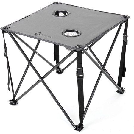 Photo 1 of  Heavy-Duty Portable Camping Folding Table 2 Cup Holders 