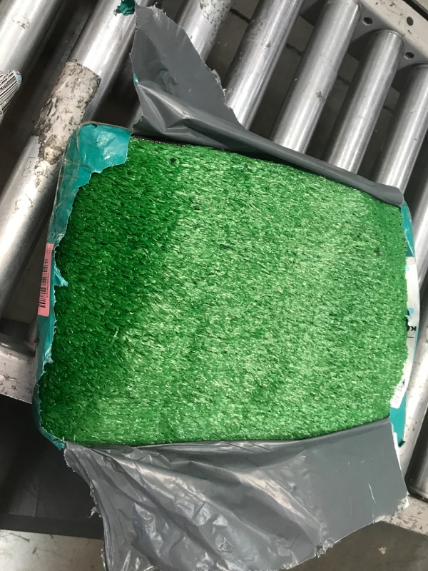 Photo 2 of Artificial Grass, Dog Grass Mat Fake Grass Pee Pads for Dogs, Outdoor Potty Training Grass Rug, Artificial Turf training pads for dogs with Drainage Holes Patio Faux Grass Decor(39.3x59.1in)