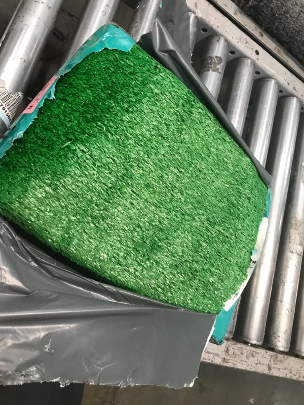 Photo 3 of Artificial Grass, Dog Grass Mat Fake Grass Pee Pads for Dogs, Outdoor Potty Training Grass Rug, Artificial Turf training pads for dogs with Drainage Holes Patio Faux Grass Decor(39.3x59.1in)