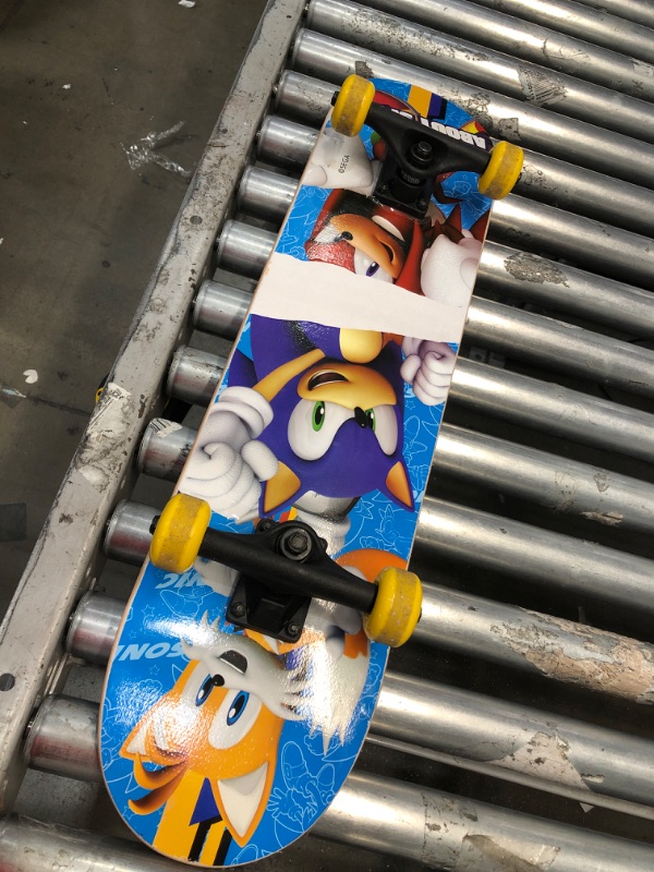 Photo 2 of *READ NOTES*Sonic The Hedgehog Character Skateboards - Cruiser Skateboard with ABEC 5 Bearings, Durable Deck, Smooth Wheels (Choose from Sonic, Knuckles, Tails or Sonic & Friends)