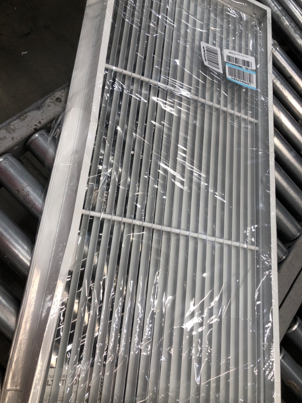 Photo 2 of 8" X 8" Aluminum Return Filter Grille - Easy Airflow - Linear Bar Grilles [Outer Dimensions: 9.75w X 9.75h] 8 x 8