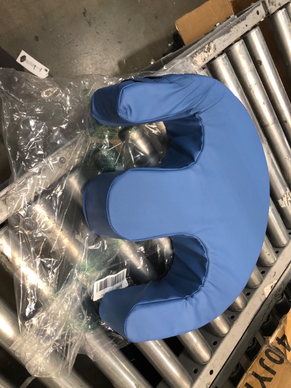 Photo 2 of  Patient Turning Device, Prevent Muscle Atrophy Elderly Turnover Device with Removable Straps U-Shaped Multifunctional Turning Pillow, Bedridden Nursing Supplies for The Elderly?Dark Blue Straps?
