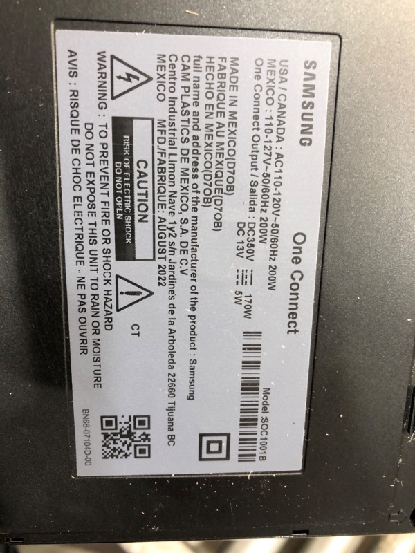 Photo 2 of **NO RETURNS OR REFUNDS**  Samsung One Connect Box without cords Model: SOC1001B