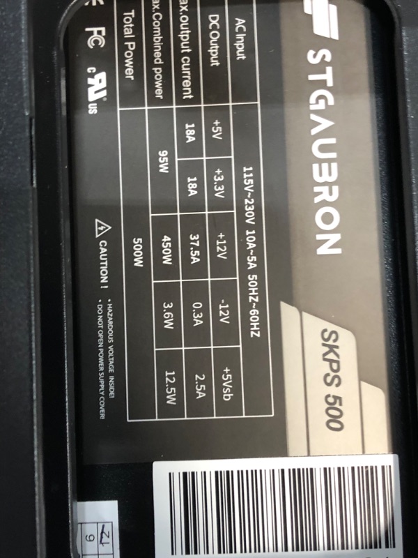 Photo 16 of PARTS ONLY DID NOT POWER ON 
STGAubron Gaming Desktop PC,Intel Core i7 up to 3.9G,32G,1TB SSD,GeForce RTX 3060 12G GDDR6,WiFi,BT 5.0,RGB Fanx6,RGB Keybaord,RGB Mouse,Mouse Pad,RGB Bluetooth Sound Bar,RGB BT Gaming Mic,W10H64