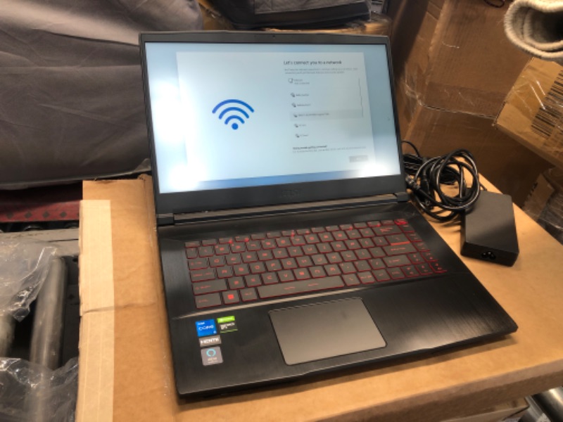 Photo 2 of MSI GV15 15.6" 144Hz Gaming Laptop: Intel Core i5-11400H GTX 1650 8GB 256GB NVMe SSD, Wi-Fi 6, USB Type-C, Nahimic 3 Audio Immersion, Win 11: Black 11SC-633 i5-11400H GTX 1650 15.6"