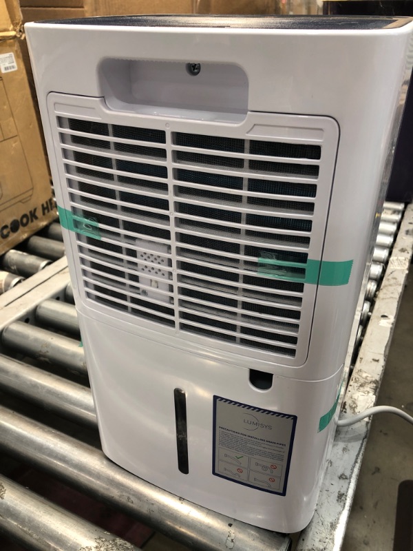 Photo 4 of Lumisys 2000 Sq Ft 30 Pints Dehumidifiers for Large Room, Basements, Home, Bathroom, Bedroom, with Auto or Manual Drainage | 36db Industry Leading Noise Reducing | Air Filter, Three Operation Modes, Rotating Knob 2,000 Sq. Ft