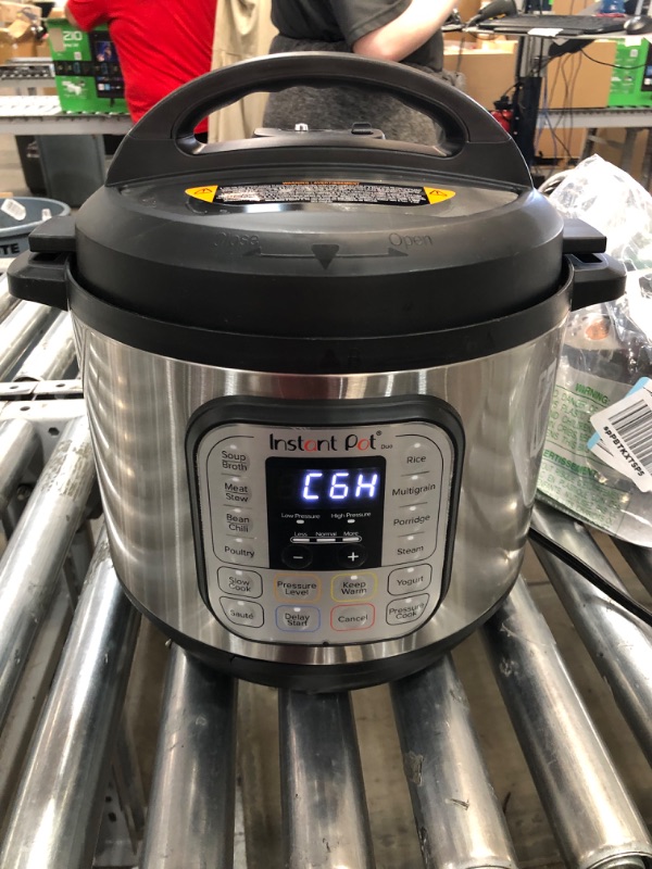 Photo 2 of ***PARTS ONLY NOT FUNCTIONAL***Instant Pot Duo 7-in-1 Electric Pressure Cooker, Slow Cooker, Rice Cooker, Steamer, Sauté, Yogurt Maker, Warmer & Sterilizer, Includes Free App with over 1900 Recipes, Stainless Steel, 8 Quart
