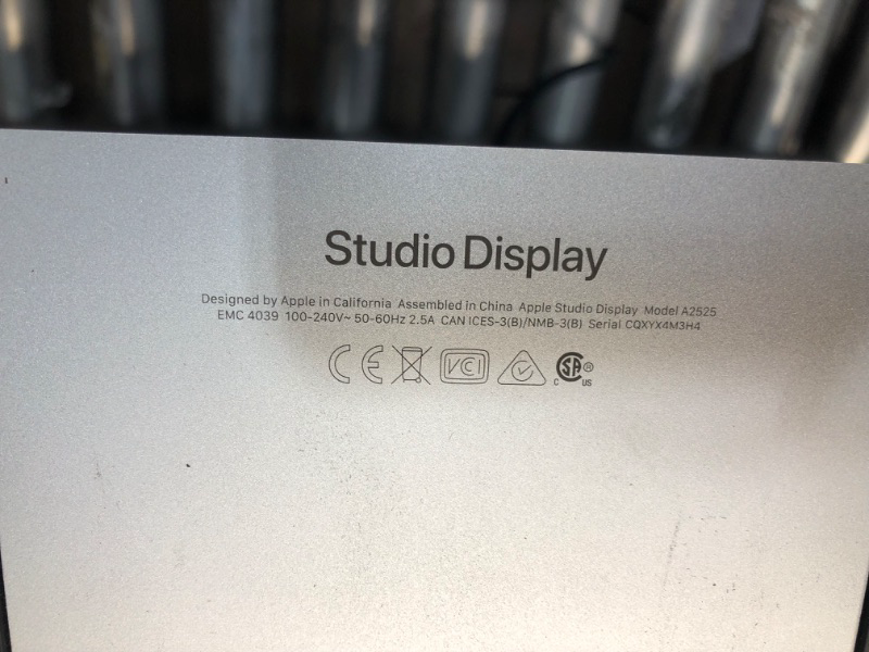 Photo 7 of CHIPPED ON THE TOP DOES NOT AFFECT DISPLAY 
Apple Studio Display - Standard Glass - Tilt-Adjustable Stand ???????
