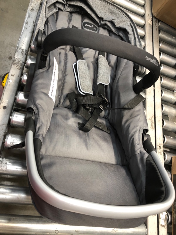 Photo 2 of Evenflo Pivot Xpand Modular Stroller Second Seat, Compatible with Evenflo Pivot Xpand Modular Travel System & Modular Stroller, Holds Up to 55-lbs, Multiple Configurations, Percheron Gray