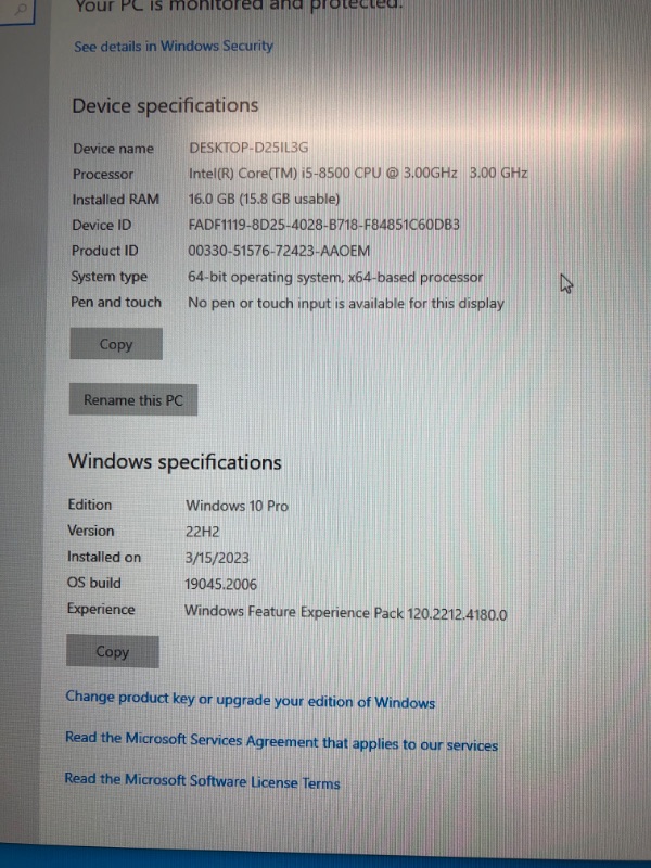 Photo 7 of *READ NOTES*DELL Optiplex 7060 | Intel 8th Gen i5-8500 (6 Core) | 16GB 2666MHz DDR4 | 256GB Solid State Drive SSD | Win 10 Pro | Small Form Factor (Renewed)']
