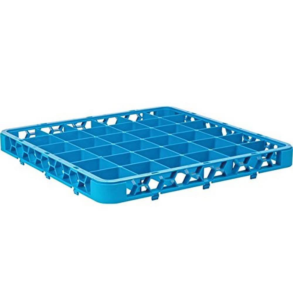 Photo 1 of (2) Carlisle FoodService Products RE25C89 OptiClean 25 Compartment Divided Glass Rack Extender, 1.78", Green 