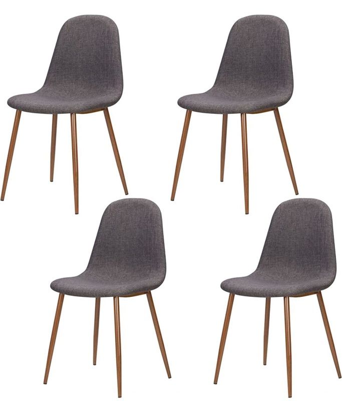 Photo 1 of **SEE NOTES**
GAIA Upholstered Dining Chairs Set of 4 - Comfortable & Modern Kitchen & Dining Room Chairs with Metal Legs - Coelle, Polyester Fabric Design