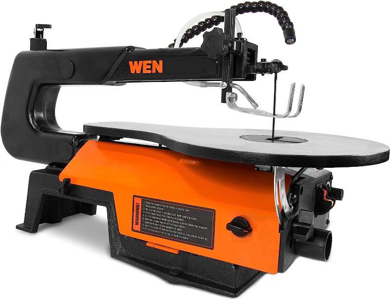 Photo 1 of WEN 3923 16-Inch Variable Speed Scroll Saw with Easy-Access Blade Changes and Work Light , Black
