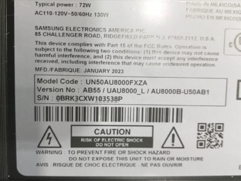 Photo 5 of SAMSUNG 50-Inch Class Crystal 4K UHD AU8000 Series HDR, 3 HDMI Ports, Motion Xcelerator, Tap View, PC on TV, Q Symphony, Smart TV with Alexa Built-In (UN50AU8000FXZA, 2021 Model)
