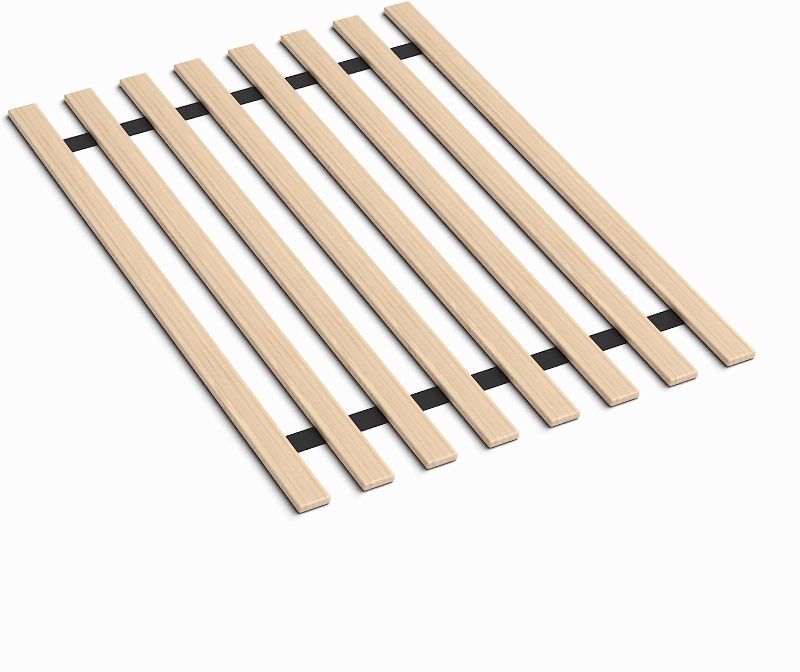 Photo 1 of  Wooden Bunkie Board/Bed Slats 0.68-Inch Vertical Mattress Support Wooden Bunkie Board/Bed Slats, Queen, Beige Queen
