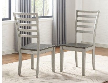 Photo 1 of 2-Abacus Alabaster and Honey Dining Chair
