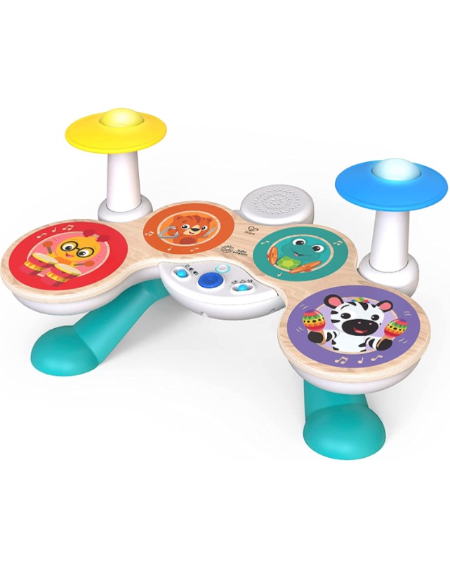 Photo 1 of Baby Einstein Together in Tune Drums? Safe Wireless Wooden Musical Toddler Toy, Magic Touch Collection, Age 12 Months+