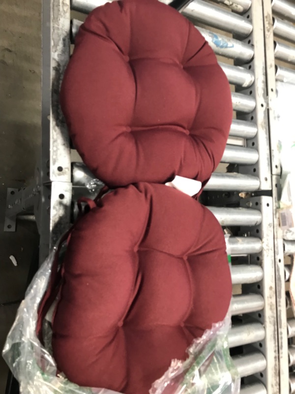 Photo 2 of  16-inch Twill Round Chair Cushion, 16" x 16", 