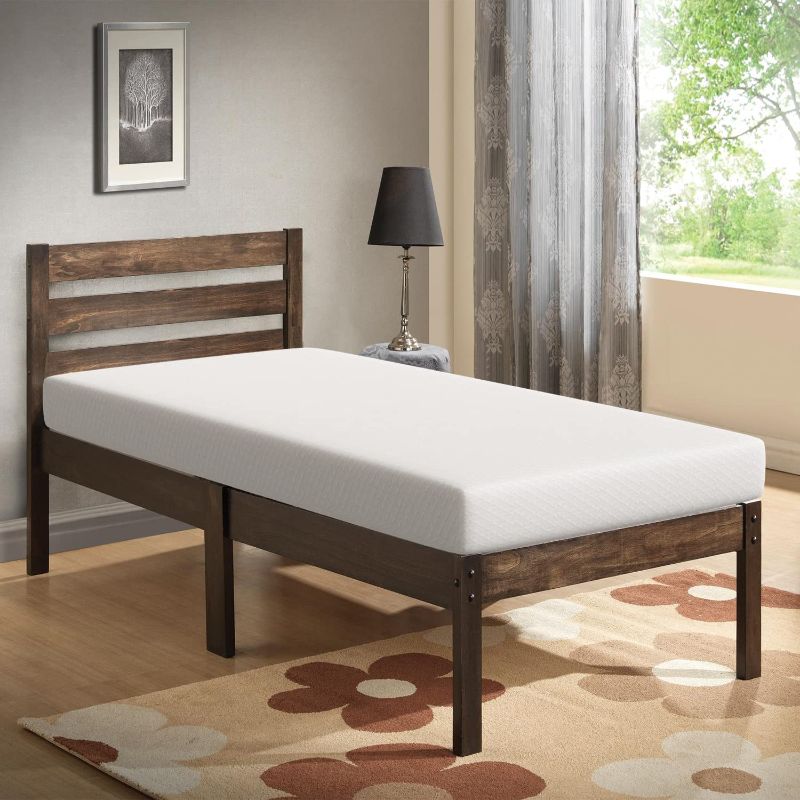 Photo 1 of  6 Inch Twin Gel Memory Foam Mattress/CertiPUR-US Certified/Bed-in-a-Box/Cool Sleep & Comfy Support
2 mattresses 