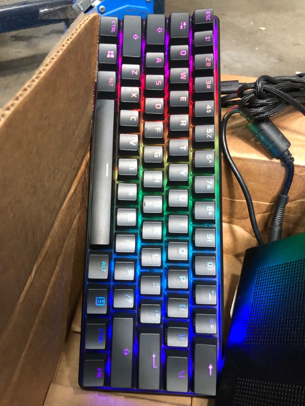 Photo 2 of HyperX Alloy Origins Core - Tenkeyless Mechanical Gaming Keyboard, Software Controlled Light & Macro Customization, Compact Form Factor, RGB LED Backlit, Linear HyperX Red Switch