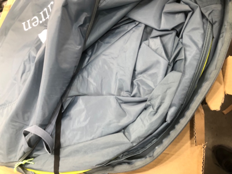 Photo 1 of 4 Person Easy Pop Up Tent Waterproof Automatic Setup 2 Doors-Instant Family Tents for Camping Hiking & Traveling Dark Blue & Grey 110*78*51''