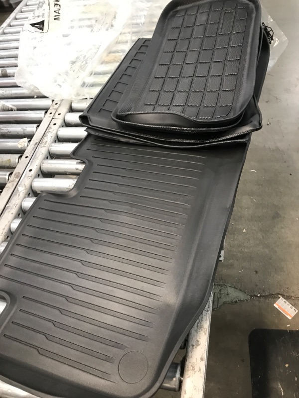 Photo 2 of Maysoo Tesla Model Y Floor Mats, Tesla Model Y 5-Seat 2020-2023 Accessories, All Weather Floor Mat Front Rear Cargo Liner Mat, Heavy Duty Floor Mats (Set of 6) Model Y floor mats (set of 6)