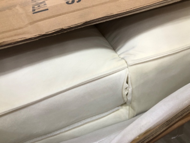 Photo 2 of **INCOMPLETE ITEM, (BOX 2 OF 2)**
CLFHome SOFA SLEEPER Beige VELVET