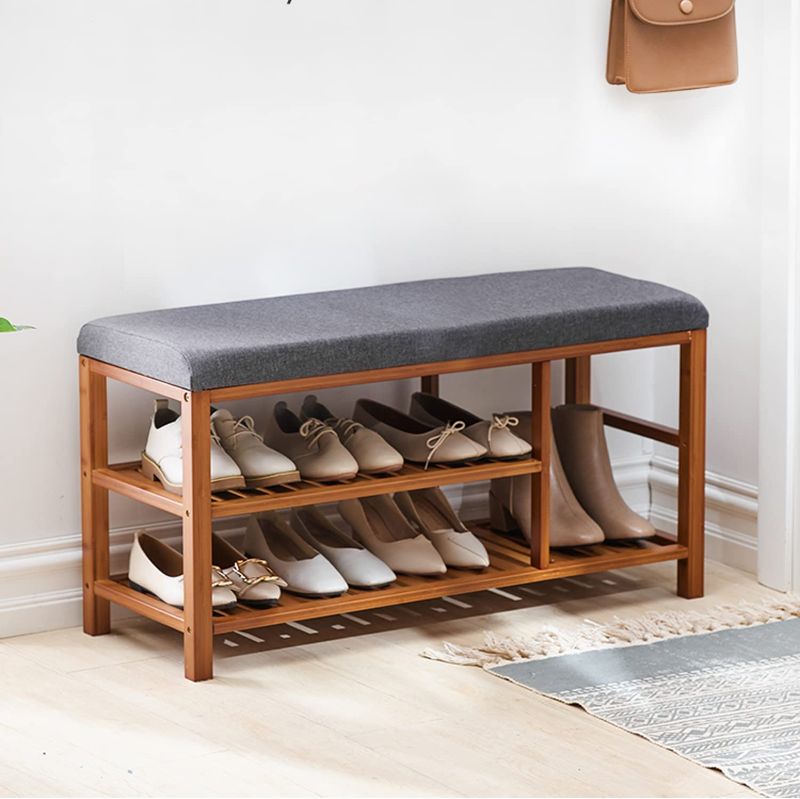 Photo 1 of SOBIBO Shoe Rack Bench, Storage Bench for entryway, Living Room
