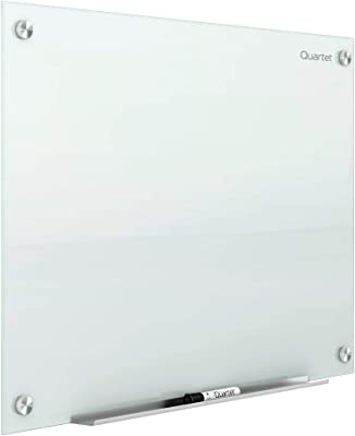 Photo 1 of Quartet Glass Whiteboard, Magnetic Dry Erase White Board, 3' x 2', White Surface, Infinity (G3624W)