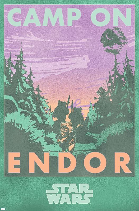 Photo 1 of *READ NOTES*Trends International Star Wars Camp On Endor Wall Poster, 22.375" x 34", Premium Unframed Version
