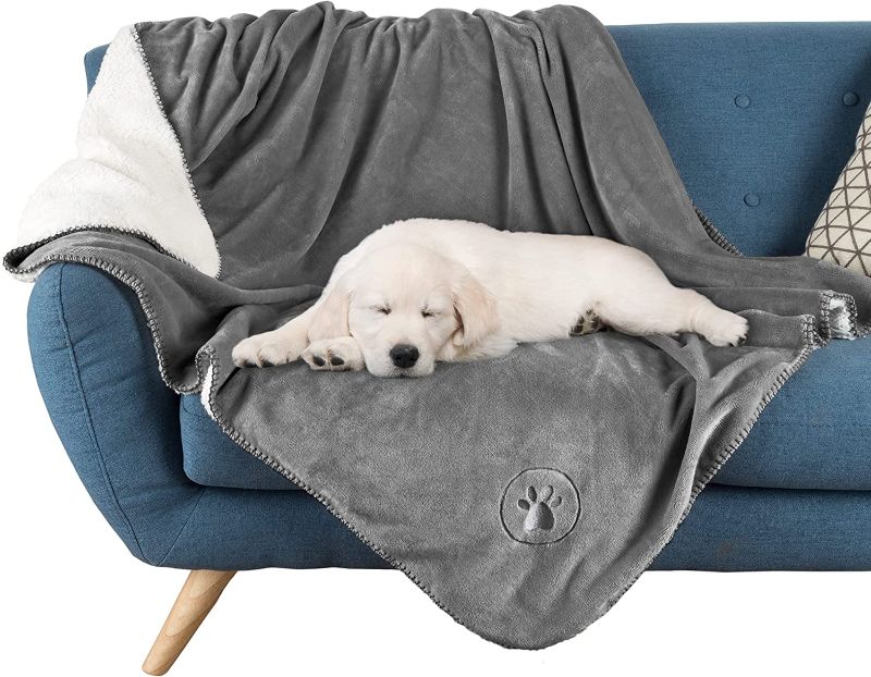 Photo 1 of *READ NOTES*Waterproof Pet Blanket Collection– Reversible Throw Protects Couch, Car, Bed from Spills, Stains, or Fur – Dog and Cat Blankets by PETMAKER Large
